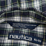 Nautica Checked Shirt - XL Black Cotton