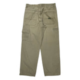 Wrangler Cargo Trousers - 34W 31L Beige Cotton