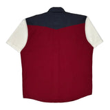 Wrangler Striped Short Sleeve Shirt - Large Multicoloured Cotton