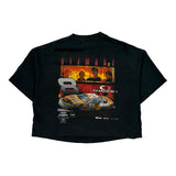 Tony Stewart Chase Authentics Cropped T-Shirt - Large Black Cotton