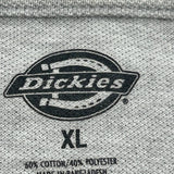 Dickies Polo Shirt - XL Gray Cotton Blend