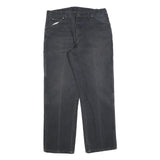 DICKIES Mens Regular Fit Straight Leg Denim Black Cotton Blend W36 L32 Workwear