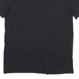TOMMY HILFIGER Mens Black Crew Neck Short Sleeve T-Shirt XL Cotton Blend Classic