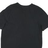 TOMMY HILFIGER Mens Black Crew Neck Short Sleeve T-Shirt XL Cotton Blend Classic
