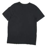 TOMMY HILFIGER Mens Black Crew Neck Short Sleeve T-Shirt XL Cotton Blend Classic