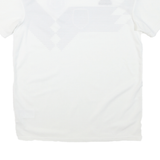 ADIDAS Mens White & Black Football Shirt M Short Sleeve V-Neck Germany Crest