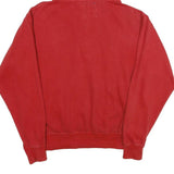 VINEYARD Mens Red Clearwater Beach Hoodie M Cotton Blend Pullover Casual