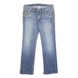 TRUE RELIGION Womens Jeans Blue Regular Straight Denim Medium W32 L29 Stylish