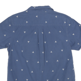 THE NORTH FACE Mens Blue Shirt M Cotton Casual Short Sleeve Button Pocket