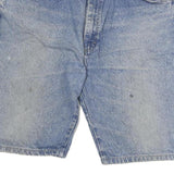 WRANGLER Mens Shorts Blue Denim Casual XL W36 Button Closure Relaxed Fit