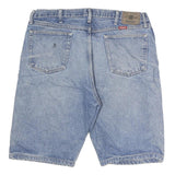 WRANGLER Mens Shorts Blue Denim Casual XL W36 Button Closure Relaxed Fit