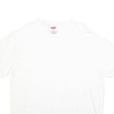 LEVI'S Womens White T-Shirt XL Short Sleeve Crew Neck Cotton Blend Classic