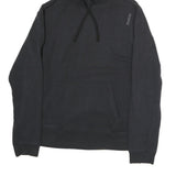 REEBOK Mens Black Hoodie Pullover M Sports Casual Cotton Sweatshirt