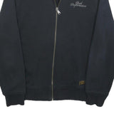 PEAK PERFORMANCE Mens Black Cotton Blend Zip Jacket S Casual Lightweight