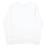 WHY NOT BRAND Mens White S Crew Neck Cotton Blend Sweatshirt Space Graphic