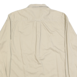 NAUTICA Mens Beige Shirt M Classic Long Sleeve Cotton Button Shirt