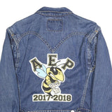 LEVI'S Mens Blue Denim Jacket XL Cotton Plain Button Closure Classic Fit