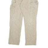 CARHARTT Mens Jeans Beige Relaxed Straight Cotton Blend W32 L29 Cargo Pocket