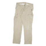 CARHARTT Mens Jeans Beige Relaxed Straight Cotton Blend W32 L29 Cargo Pocket