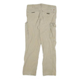CARHARTT Mens Jeans Beige Relaxed Straight Cotton Blend W32 L29 Cargo Pocket