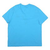 CALVIN KLEIN JEANS Mens Blue 2XL T-Shirt Short Sleeve Crew Neck Logo Print