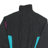 HELLY HANSEN Womens Black & Purple Outdoor Nylon Jacket M Zip Pattern