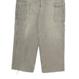 DICKIES Mens Regular Fit Cargo Cotton Blend Jeans Beige W34 L30 Workwear Utility