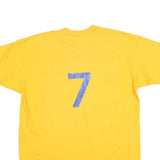 HANES Mens Yellow Bogue's Bulldogs Graphic T-Shirt L Short Sleeve Crew Neck