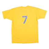 HANES Mens Yellow Bogue's Bulldogs Graphic T-Shirt L Short Sleeve Crew Neck