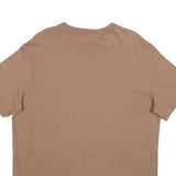 NIKE Mens Brown Classic Cotton T-Shirt M Short Sleeve Crew Neck Simple Design