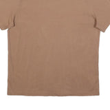 NIKE Mens Brown Classic Cotton T-Shirt M Short Sleeve Crew Neck Simple Design