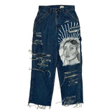 Levis Graphic Carpenter Jeans - 28W 30L Blue Cotton