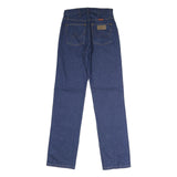 WRANGLER Womens Blue Slim Skinny Denim Raw W27 L32 Zip Jeans Comfort Fit