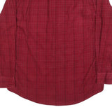 RETREAT Mens Red Check Shirt M Cotton Blend Casual Checked Button Down