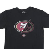 FANATICS Mens Black San Francisco 49ers Graphic T-Shirt L Short Sleeve Crew Neck