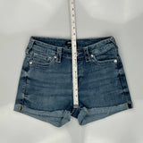 True Religion Skinny Denim Shorts - 27W US 2 Blue Denim