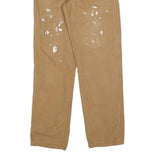 DICKIES Mens Jeans Beige Relaxed Straight Cotton W28 L32 Workwear Zip Pockets