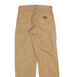 DICKIES Mens Jeans Beige Relaxed Straight Cotton W28 L32 Workwear Zip Pockets