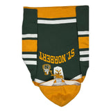 St. Norbert Champion Striped Hoodie - Medium Green Cotton