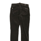 7 FOR ALL MANKIND Womens Black Cotton Blend Regular Skinny Trousers W26 L29