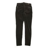 7 FOR ALL MANKIND Womens Black Cotton Blend Regular Skinny Trousers W26 L29