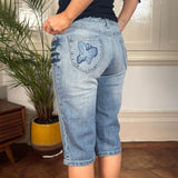 John Baner Denim Shorts - 30W UK 8 Blue Cotton