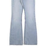 LEVI'S Womens Regular Fit Blue Cotton Blend Denim Flared Jeans W26 L30 Classic