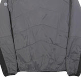 SHERPA Mens Grey Black Zip Jacket L Polyester Blend Outdoor Casual Insulated