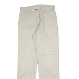 CARHARTT Mens Cotton Blend Beige Relaxed Straight Trousers W34 L34 Workwear