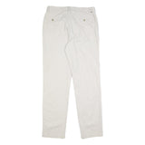 NAUTICA Mens Slim Beige Cotton Blend Slim Fit Trousers W32 L32 Casual