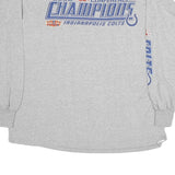NFL Mens Grey 2009 AFC Champions Long Sleeve Crew Neck Cotton T-Shirt L