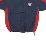 COOPERSTOWN Mens Navy & Red Polyester Blend Jacket M V-Neck Zip Sportswear