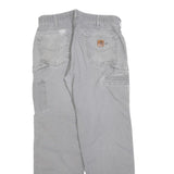 CARHARTT Mens Jeans Grey Loose Straight Denim Light W33 L31 Workwear Style