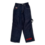 Wu Tag Graphic Carpenter Jeans - 25W 29L Dark Wash Cotton